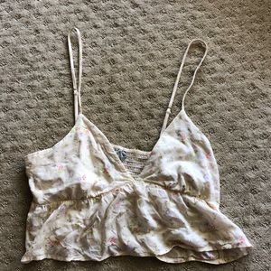 Dainty flowy bra tyke crop top